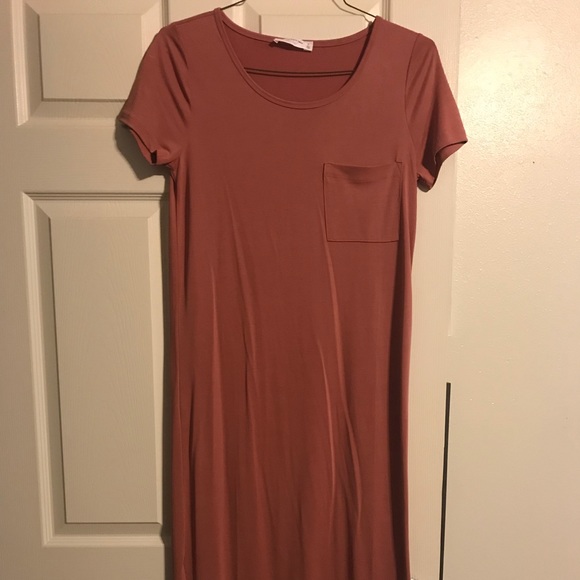 Peach midi dress - Picture 1 of 1